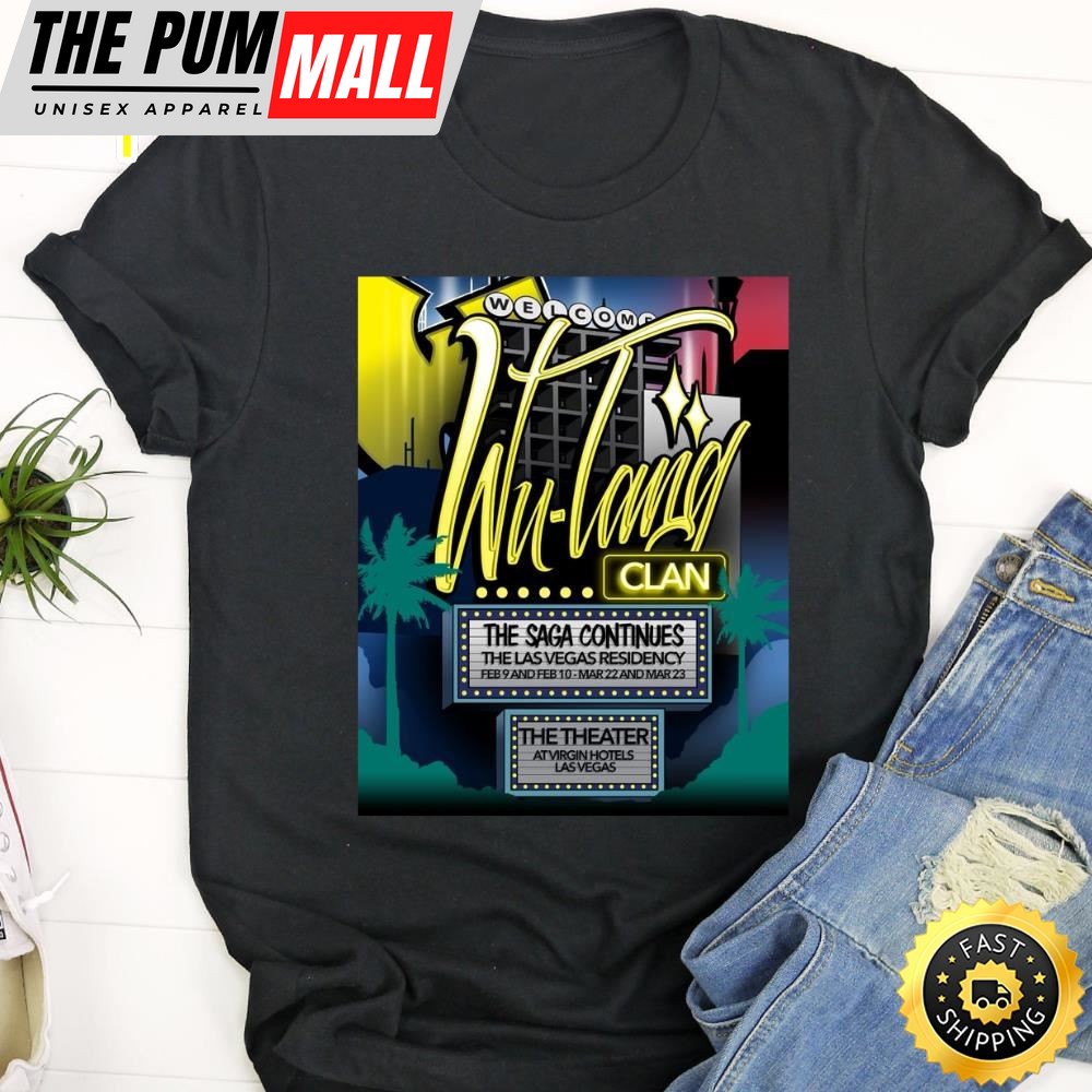 Wu-Tang Clan Announces Las Vegas Residency In 2025 Black T-Shirt