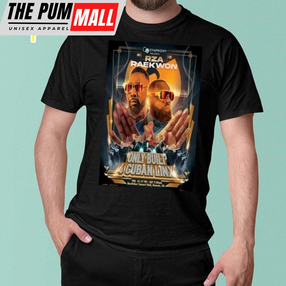 Wu-Tang Clan Denver, Boettcher Concert Hall 16-17 Feb 2025 Poster Shirt