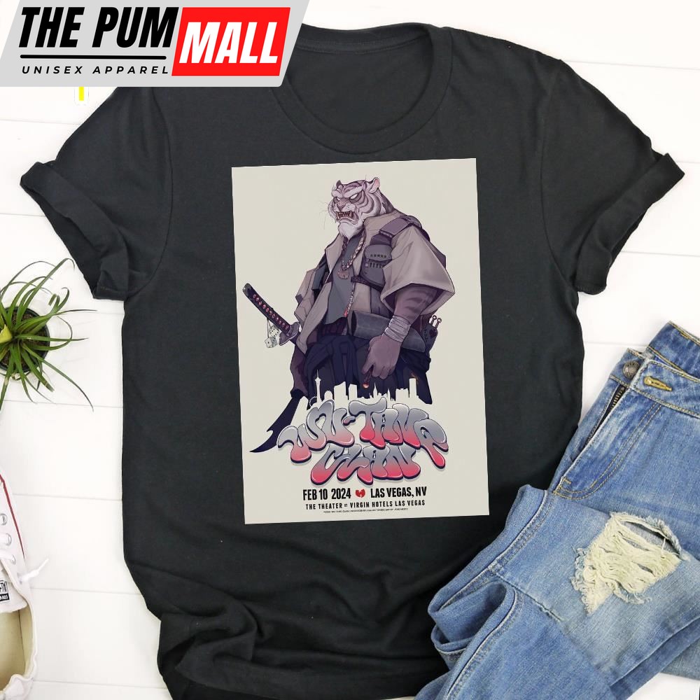 Wu-Tang Clan February 10, 2025, Las Vegas, NV Black T-shirt