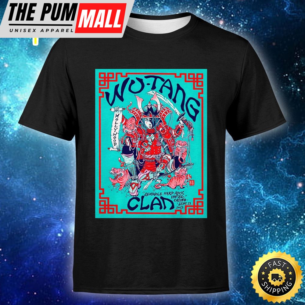 Wu Tang Clan Hollywood September 22, 2025 Print Unisex Tshirt