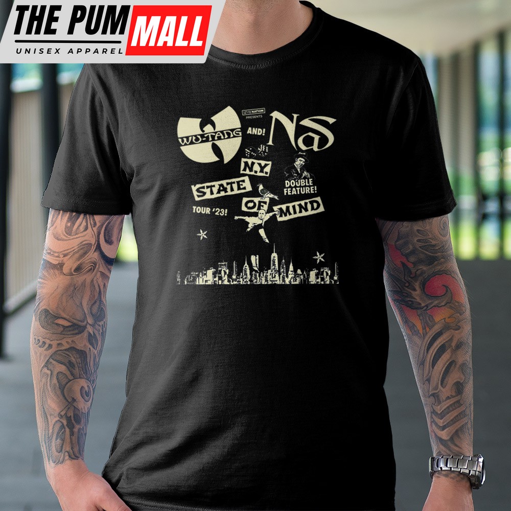Wu-tang Clan & Nas New York State Of Mind Tour 2023 Unisex T-shirt