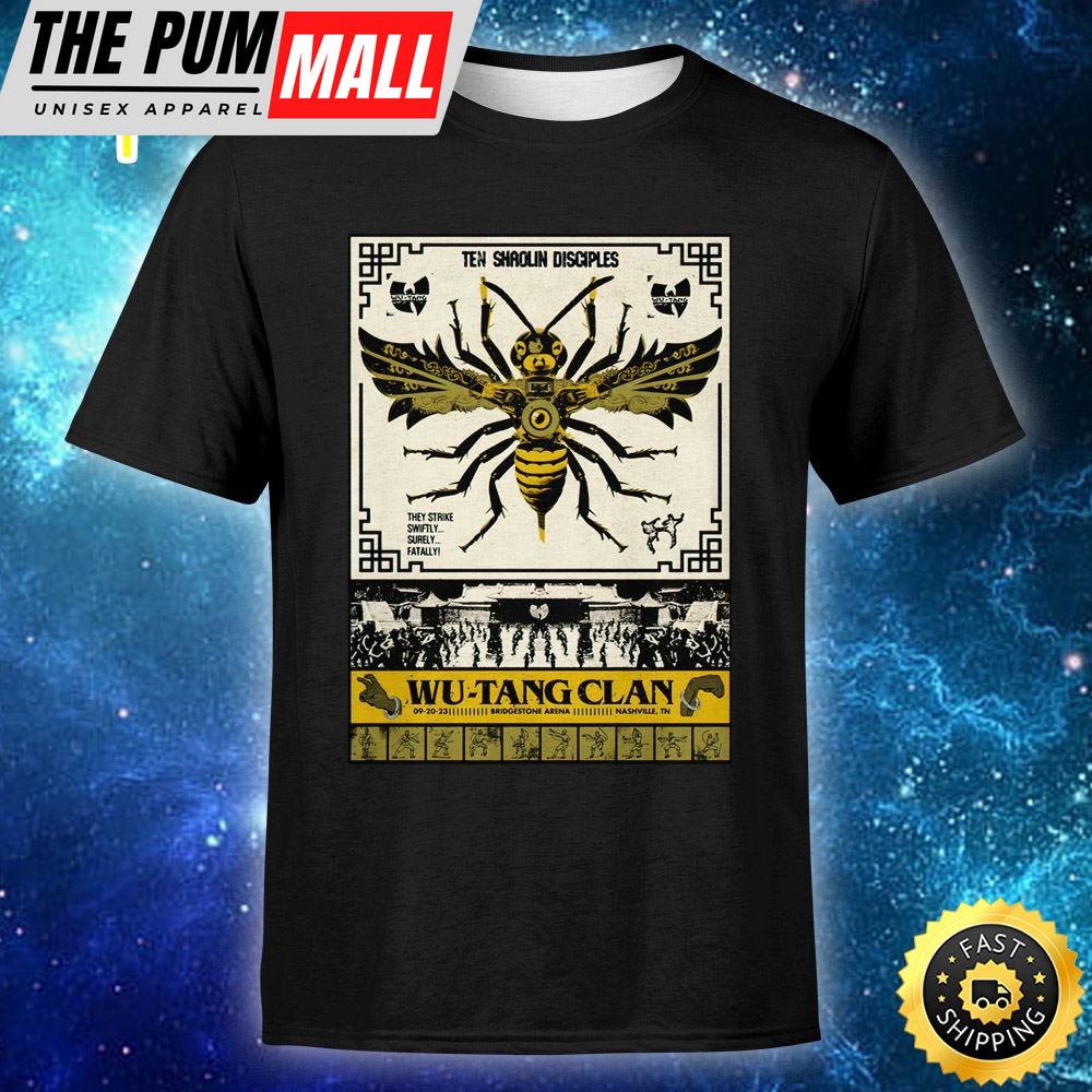 Wu Tang Clan Nashville September 20, 2025 Print Unisex Tshirt