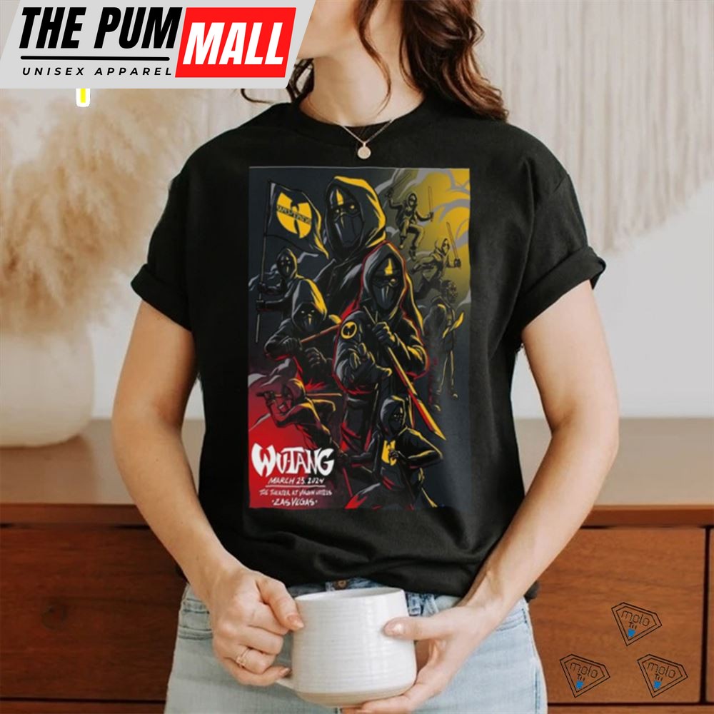 Wu Tang Clan Show Poster Las Vegas, Nv March 23 2025 Shirt Tee