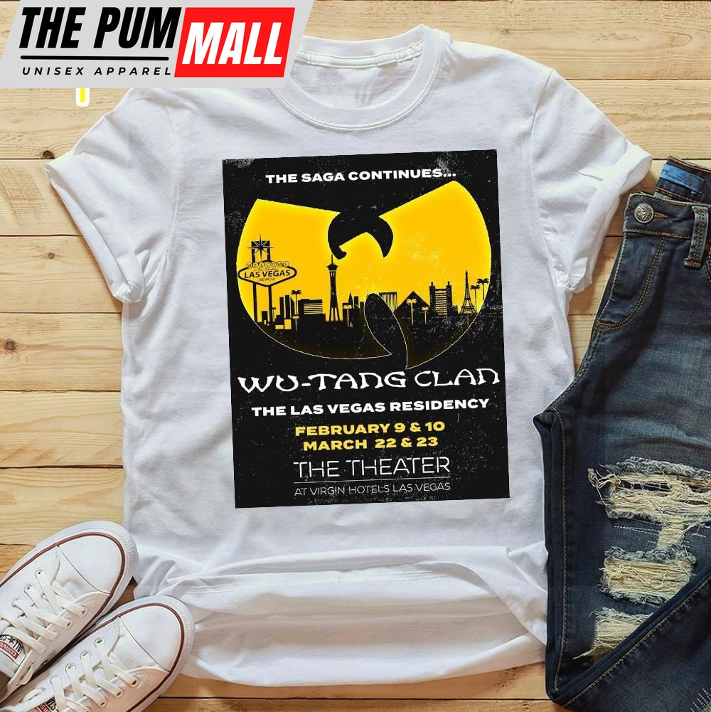 Wu-tang Clan The Las Vegas Residency February 9 – 10, March 22 – 24 The Theater T-shirt