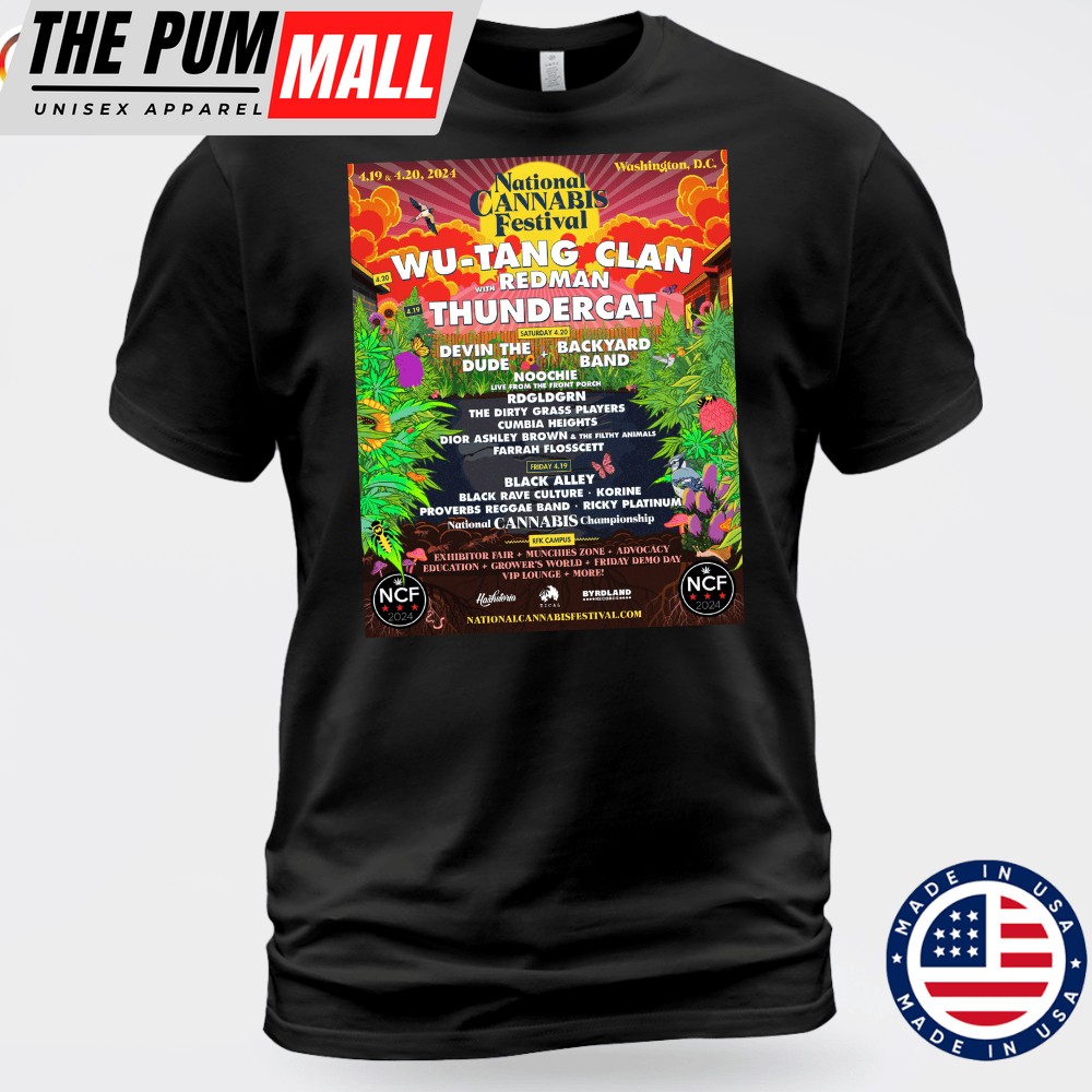 Wu-Tang Clan With Redman & Thundercat Headline NCF 2025 T-shirt