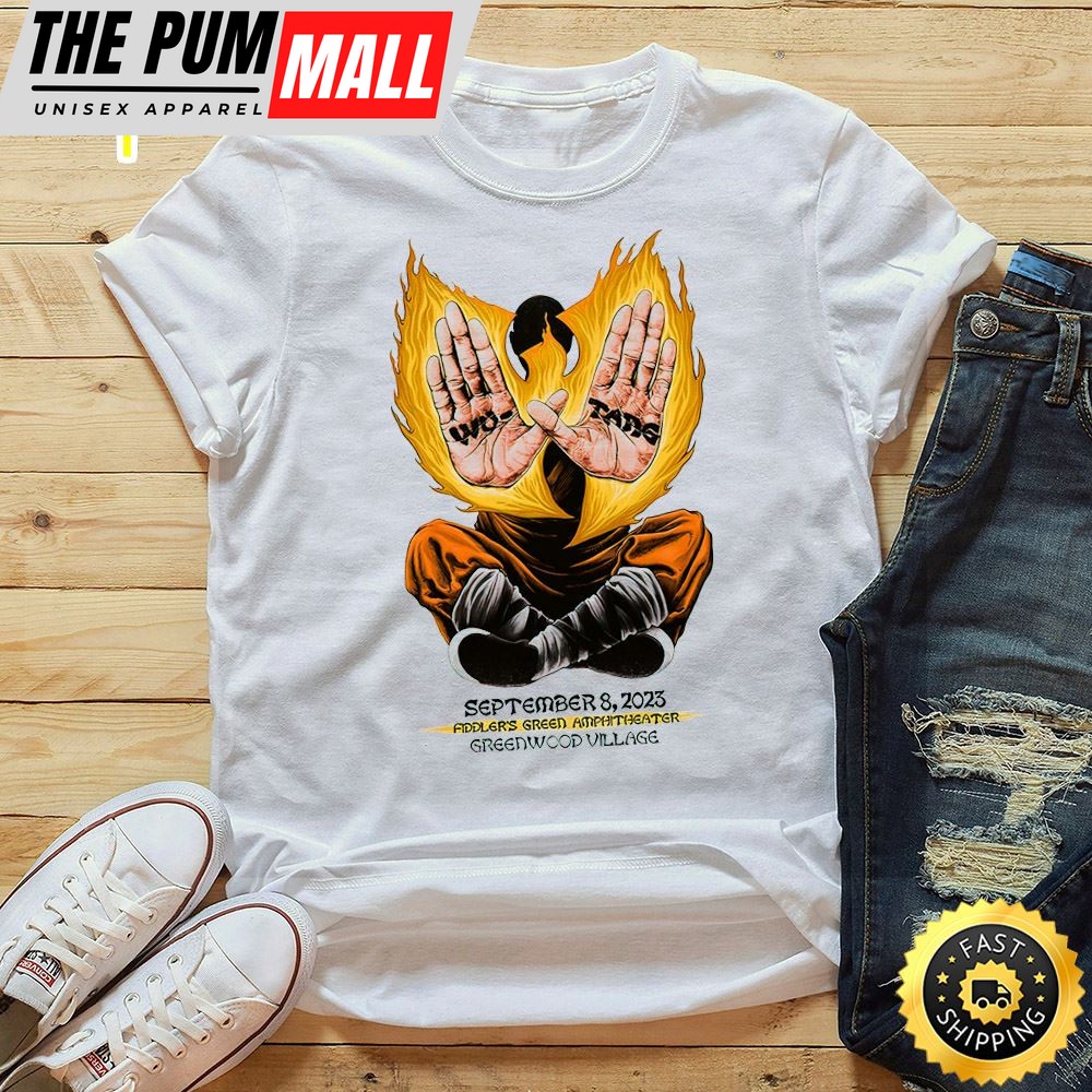 Wu-Tang Tour 2025 September 8th Fiddlers Green Amphitheater Greenwood Village White Unisex T-shirt