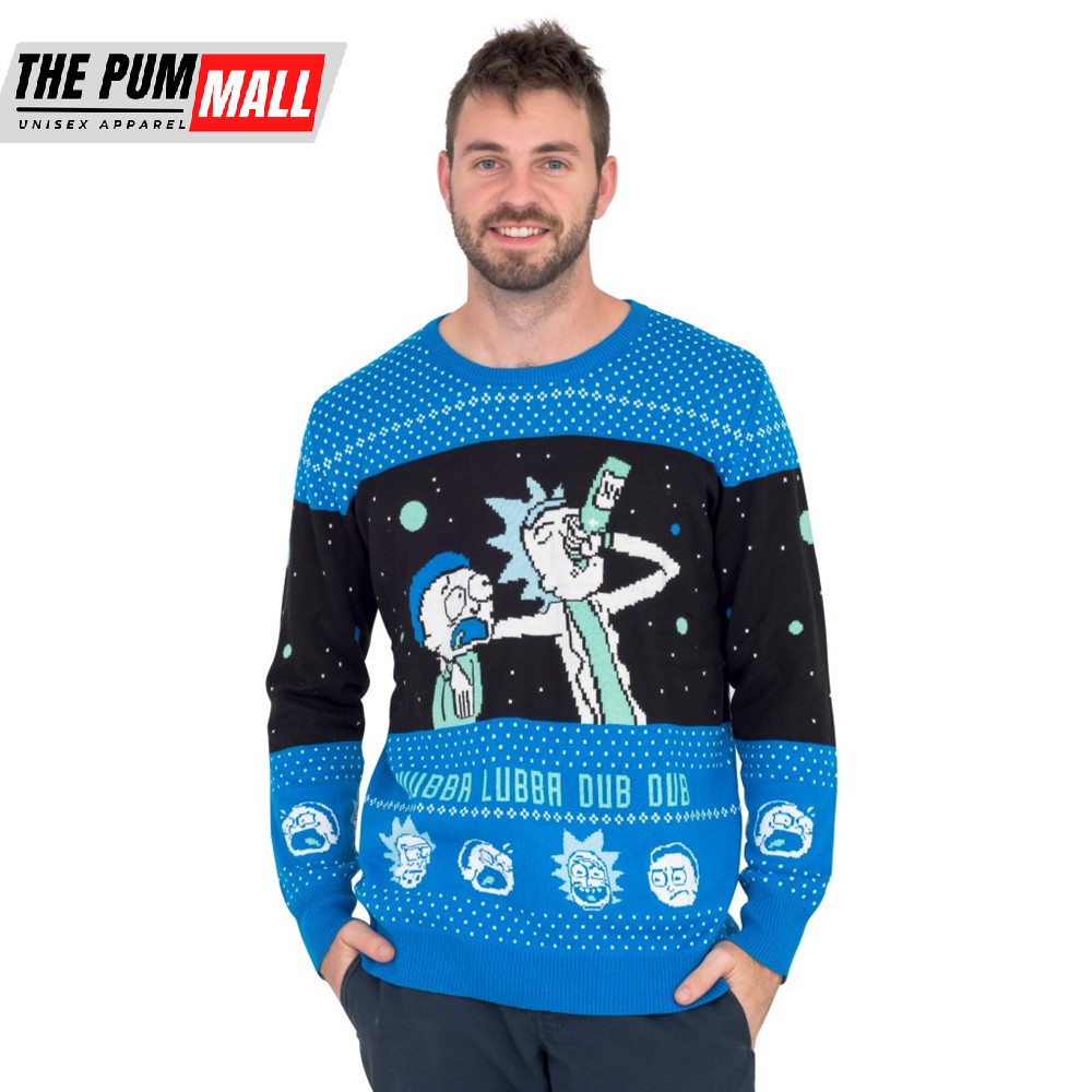 Wubba Lubba Dub Dub Rick And Morty Christmas Sweater