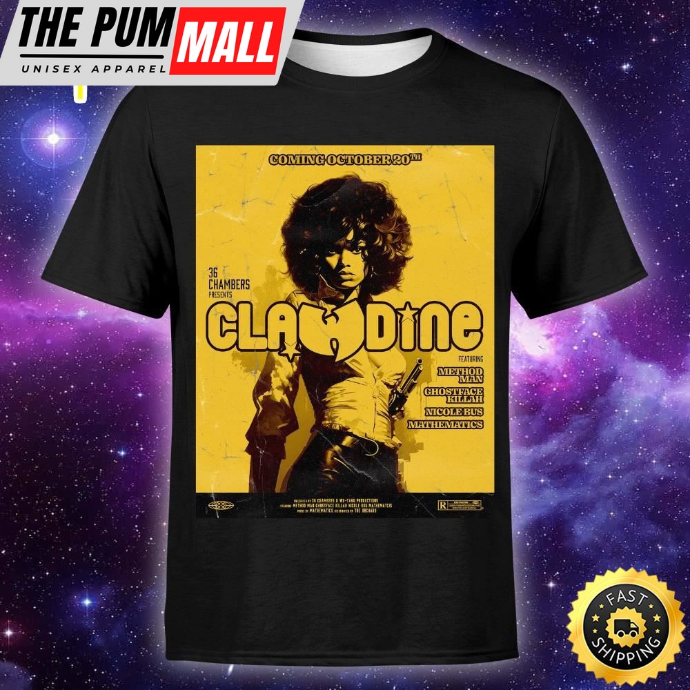 Wutang Clan Claudine Method Man, Ghostface Killah, Nicole Bus & Mathematics October 20th Shirt