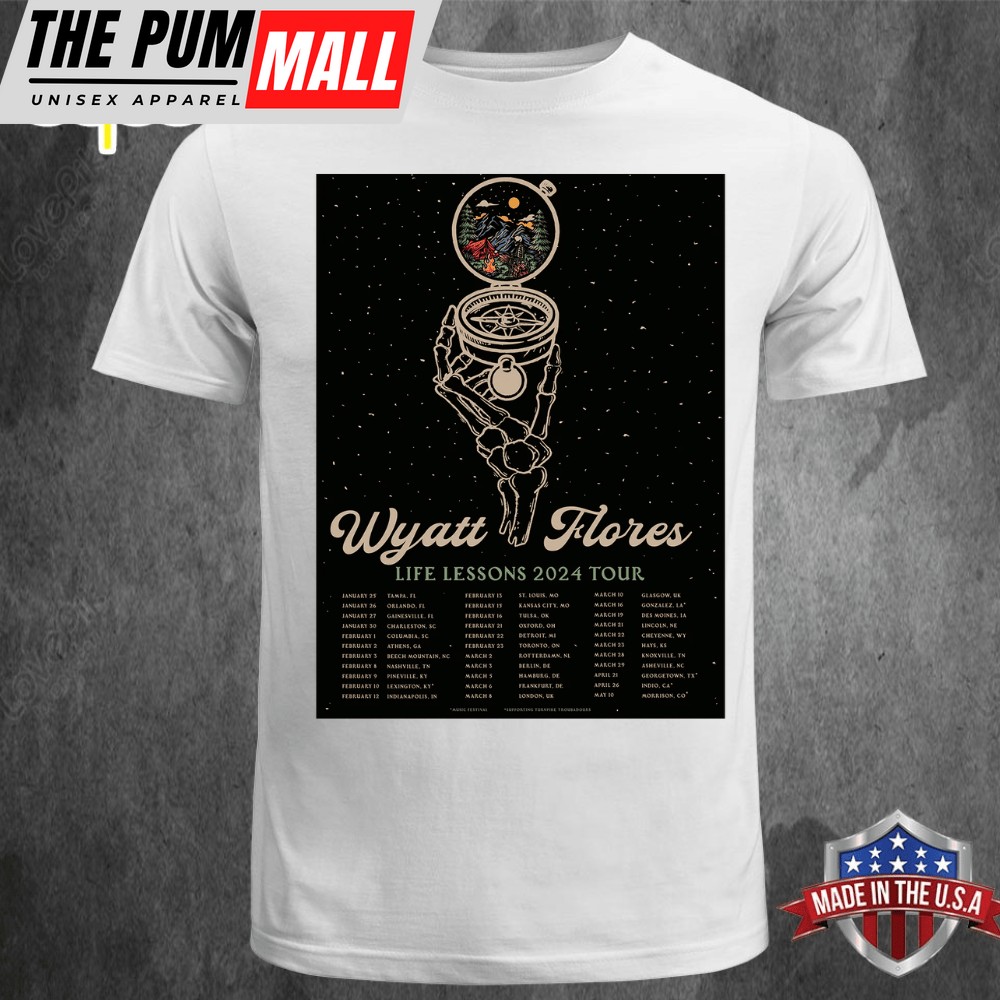 Wyatt Flores Life Lessons 2025 Tour Unisex T-shirt