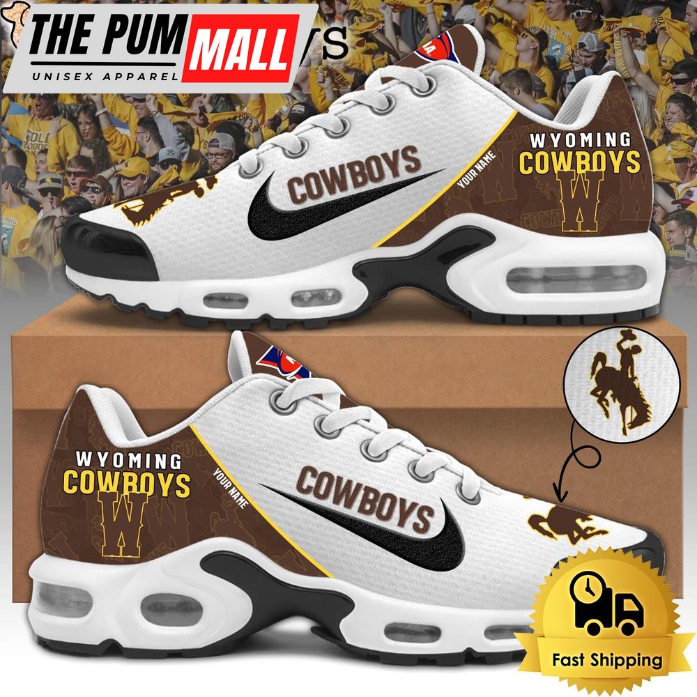 Wyoming Cowboys Football Mascot Symbol Custom Air Max Plus Shoes