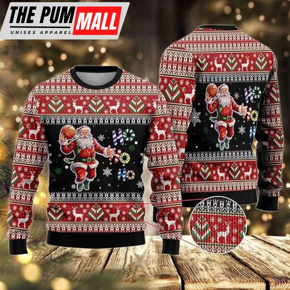 Xmas Santa Sport Sweaters, Ugly Christmas Sweater For Women And Women