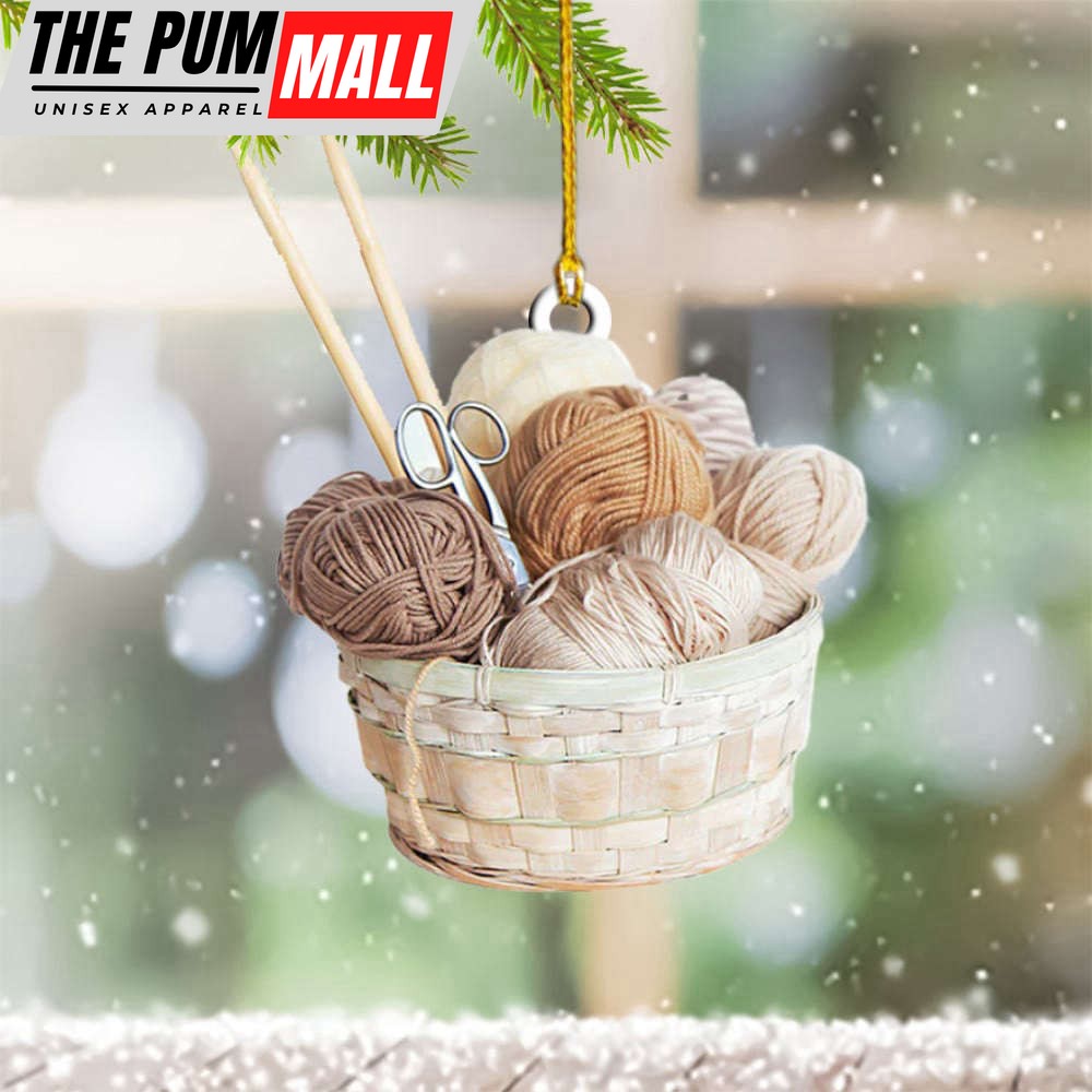 Yarn Ornament Knitted Christmas Tree Ornaments Gifts For Knitters Limited Edition