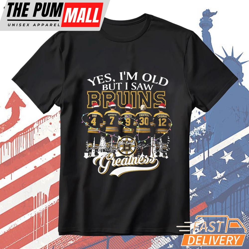 Yes I’m Old But I Saw Boston Bruins Christmas T-Shirt