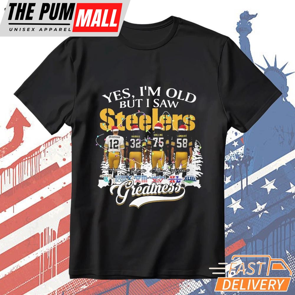 Yes I’m Old But I Saw Pittsburgh Steelers Christmas T-Shirt
