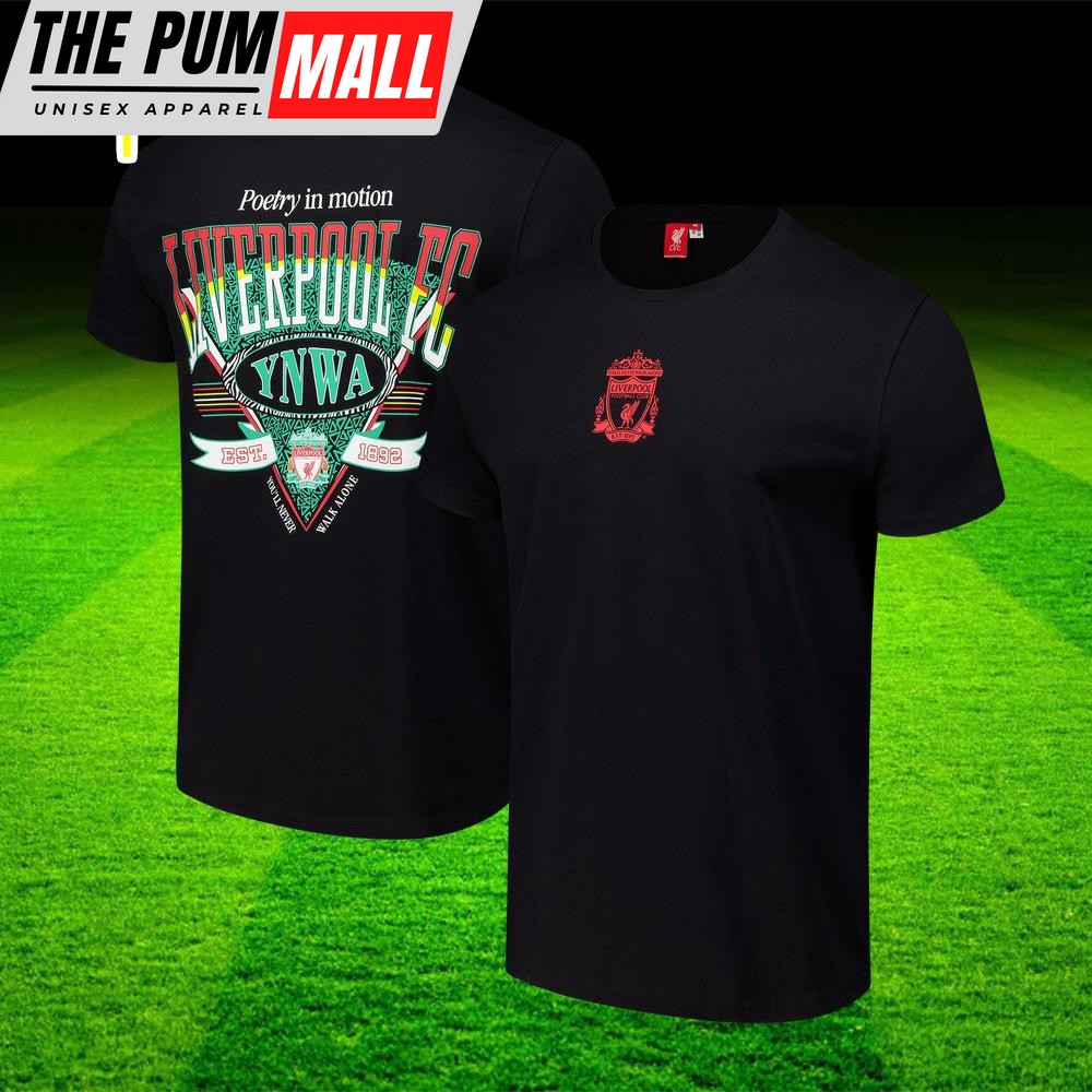 YNWA Est.1892 Liverpool Retro T-Shirt – Black