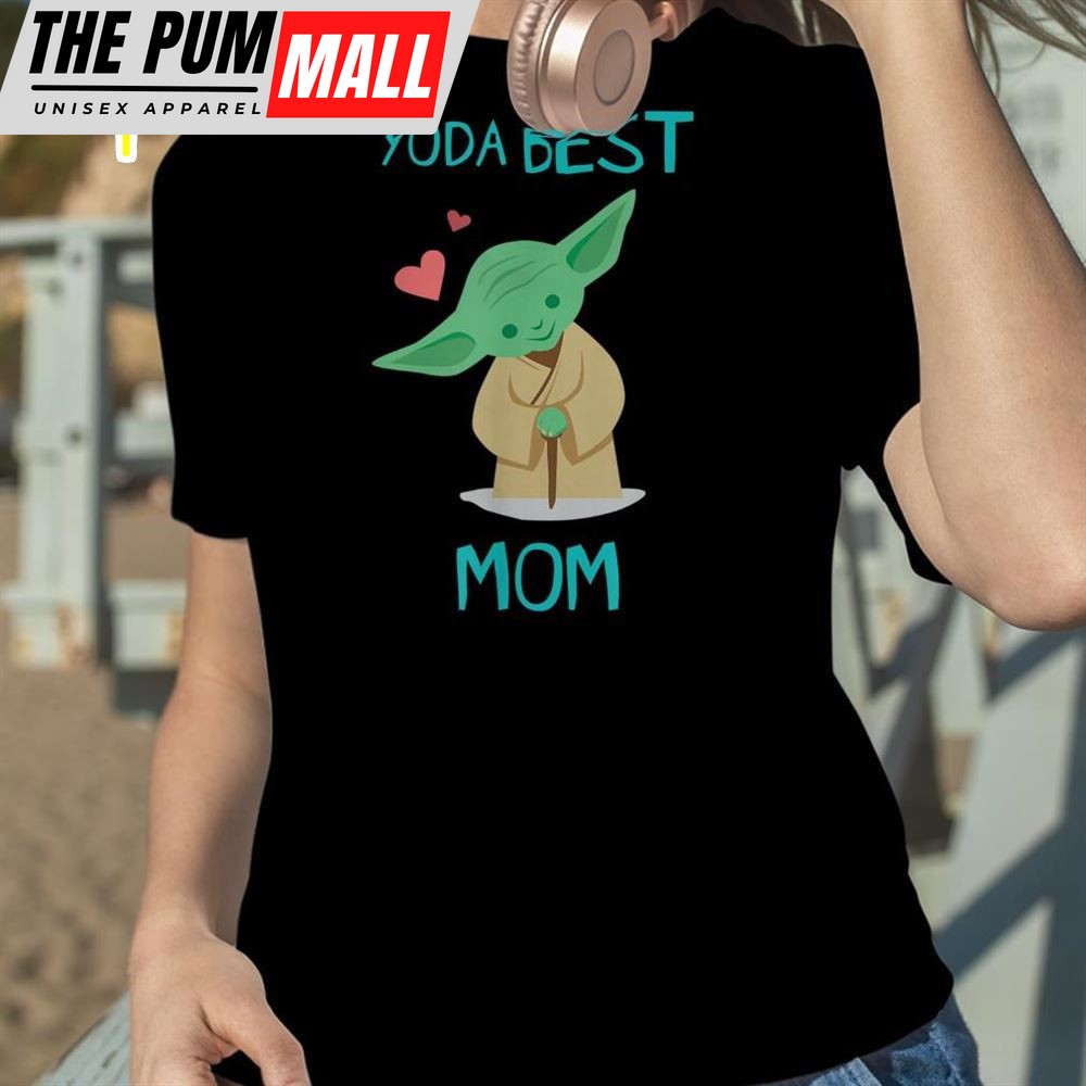Yoda Best Mom Hearts Mothers Day T Shirt
