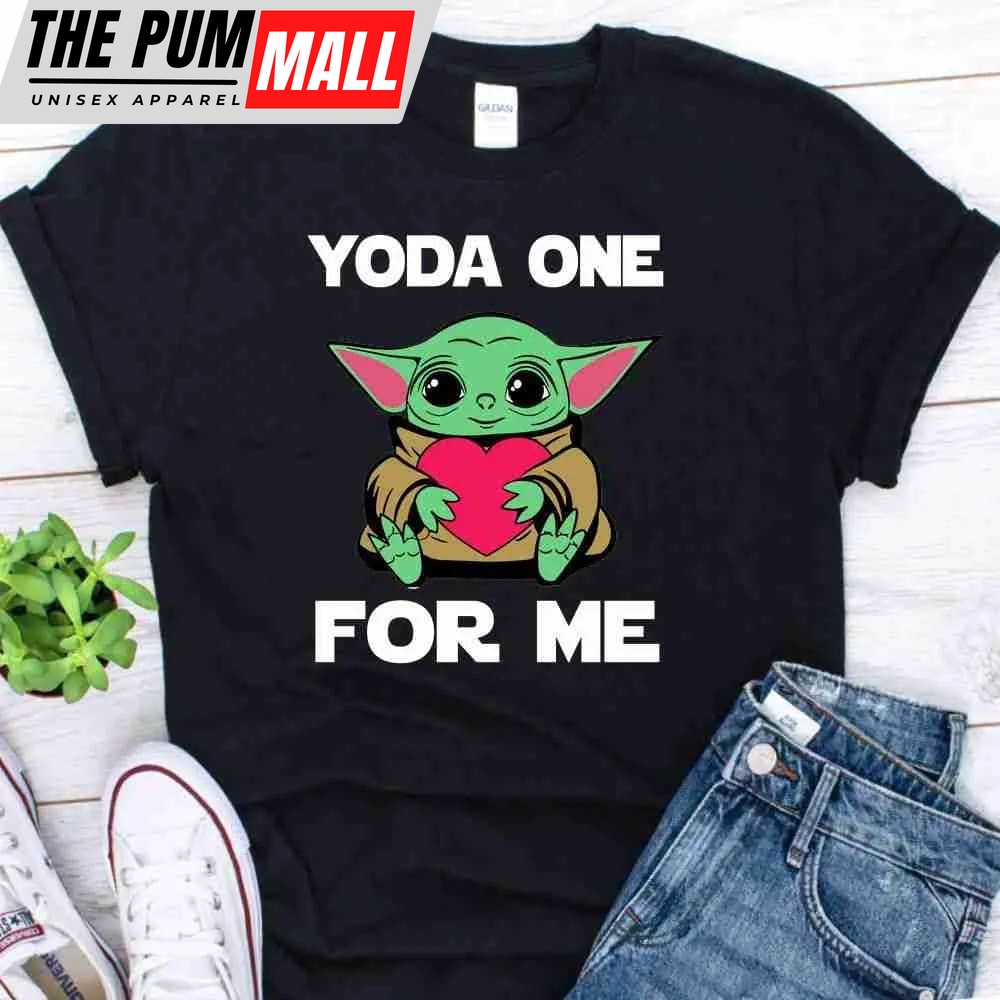 Yoda One For Me Baby Yoda Valentins Day Unisex T-Shirt