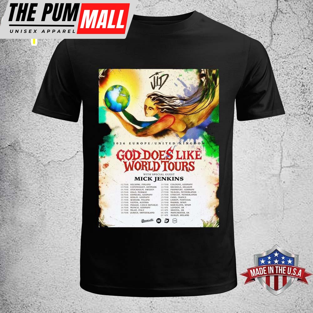 Young Nudy God Does Like Paradise Tour 2026 World Tour Europe And UK Unisex T-Shirt