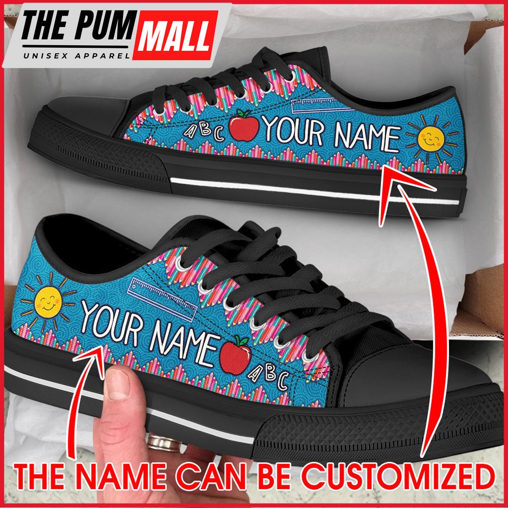 your-name-crayon-zig-zag-low-top-shoes-best-gift-for-teacher-school-shoes-b-sn00l6xh Your Name Crayon Zig Zag Low Top Shoes – Best Gift For Teacher, School Shoes – Best Shoes For Him Or Her