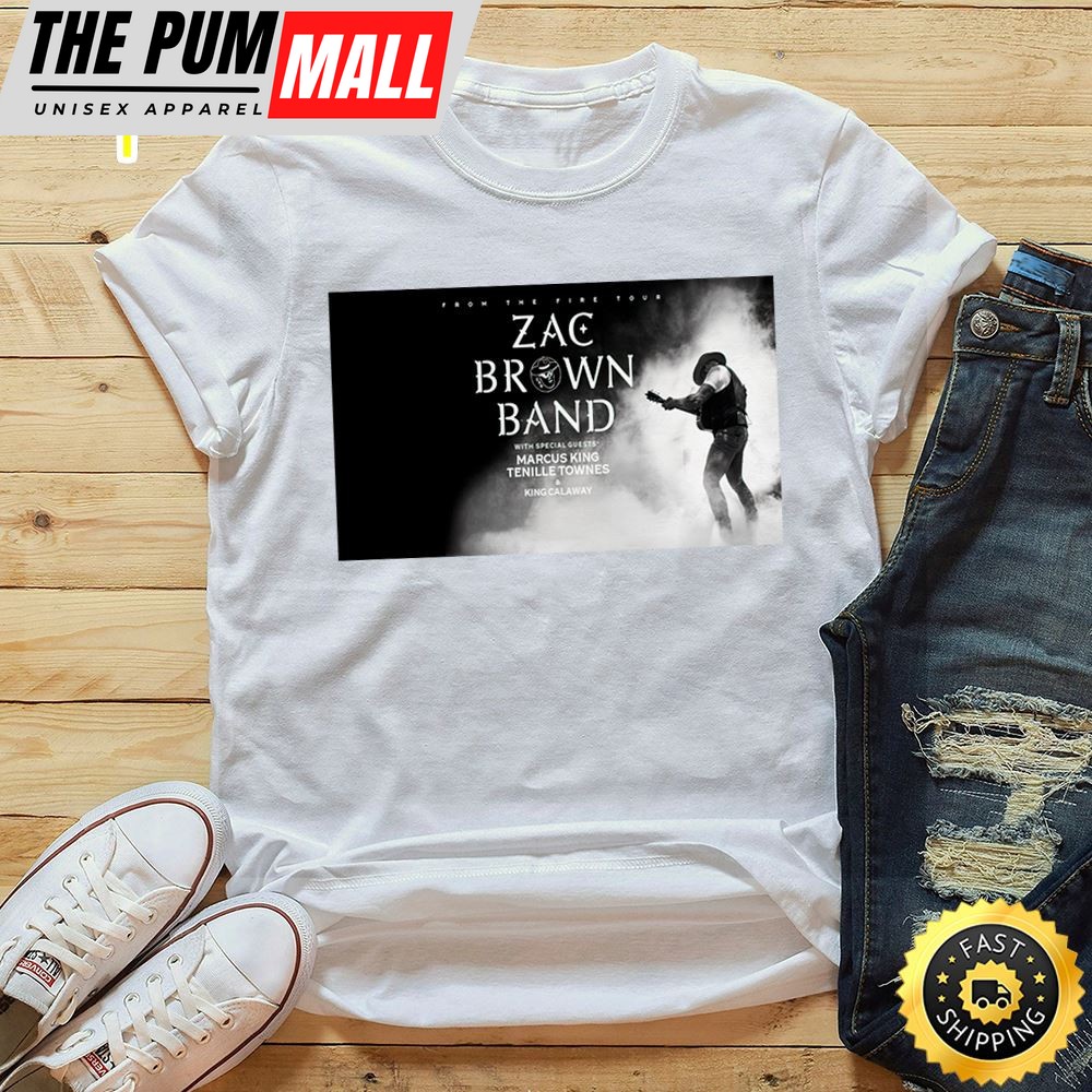 Zac Brown Band Announces 2025 From The Fire Tour Unisex T-Shirt