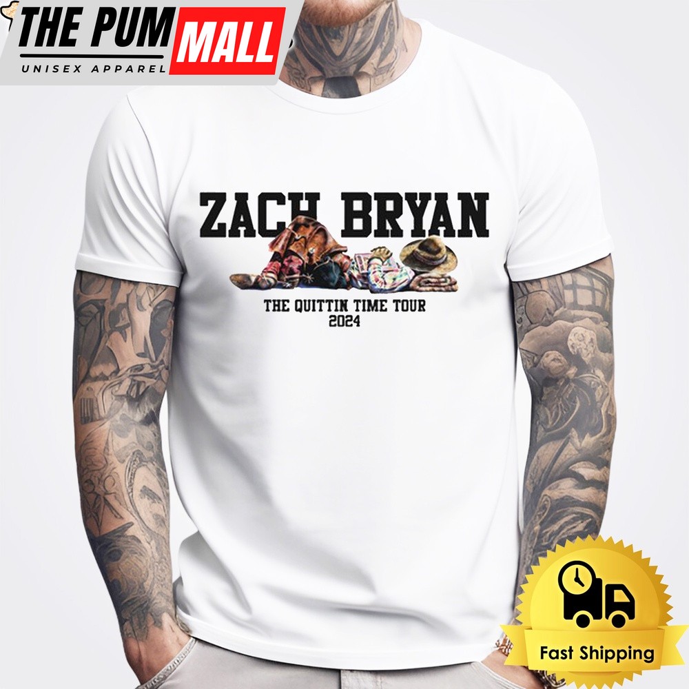 Zach Bryan 2024 The Quittin Time Tour Unisex T-Shirt