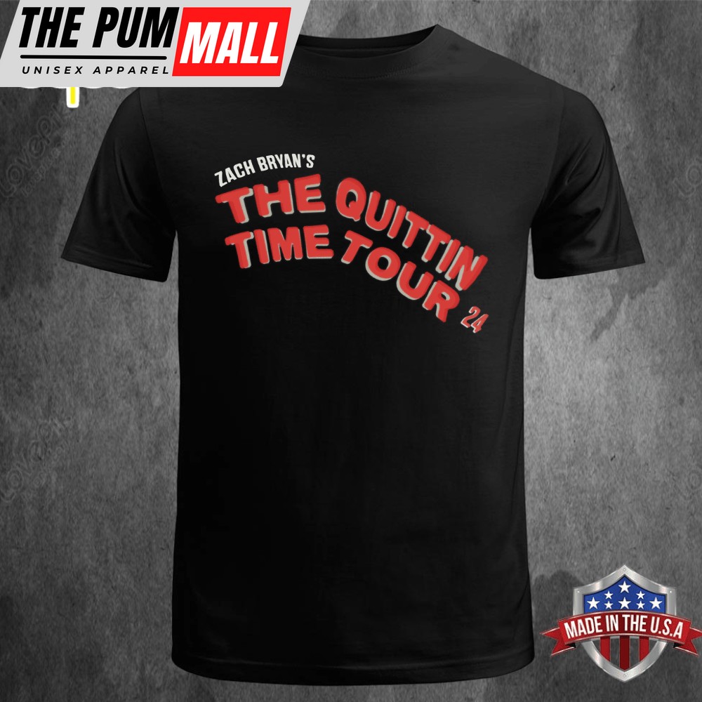 Zach Bryans The Quittin Time Tour Unisex T-shirt