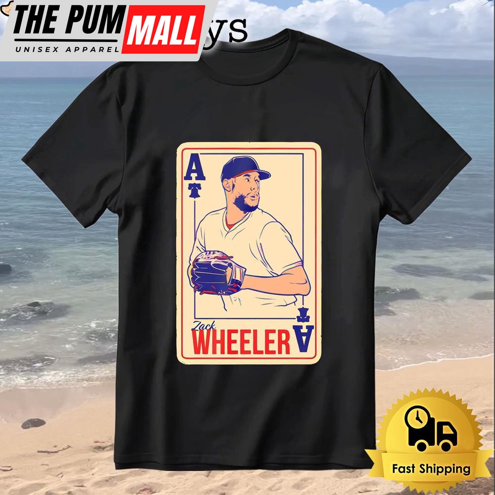 Zack Wheeler Playing Card Philly Ace Baseball Pitcher T-Shirt