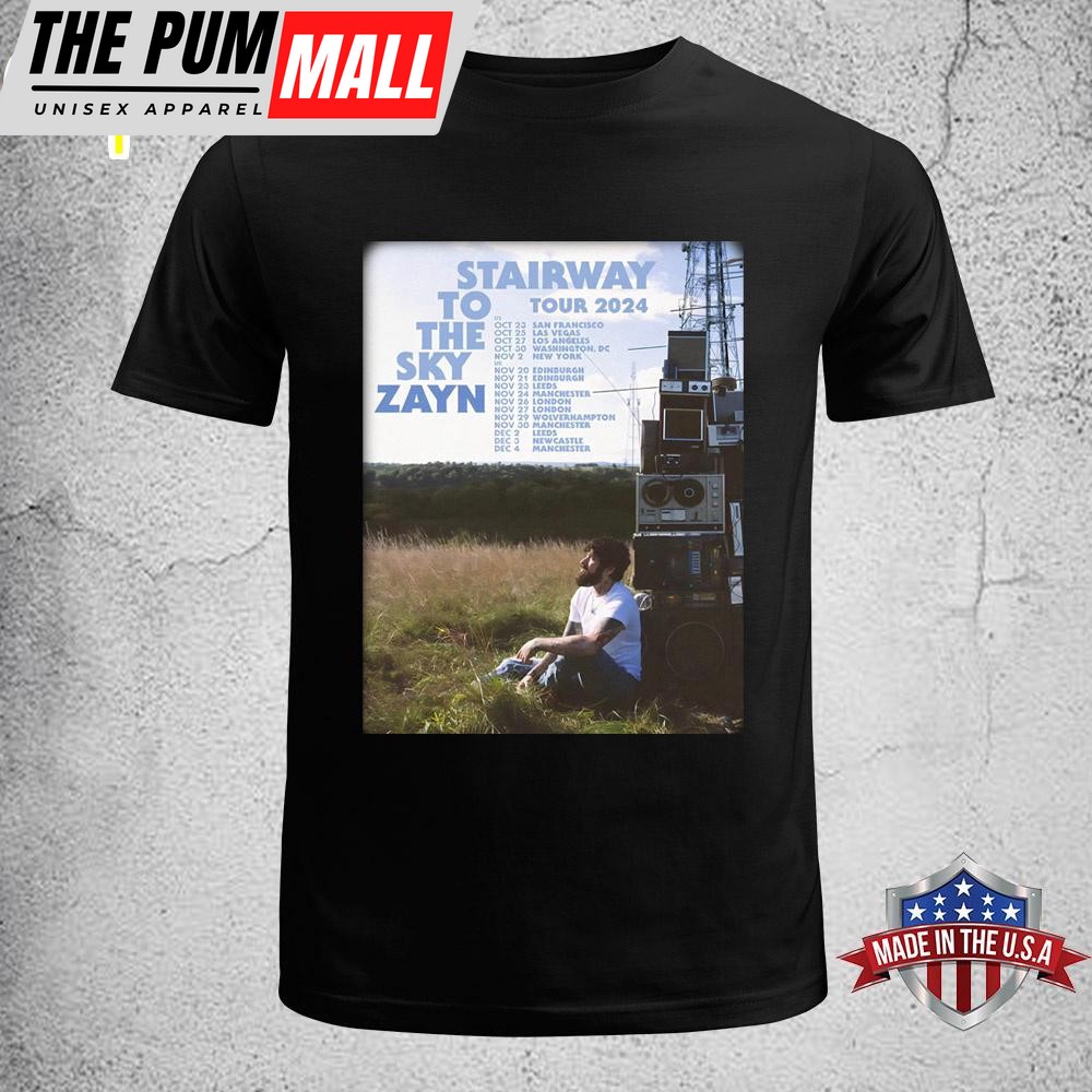 Zayn Malik Stairway To The Sky 2024 UK Europe Tour Unisex T-Shirt
