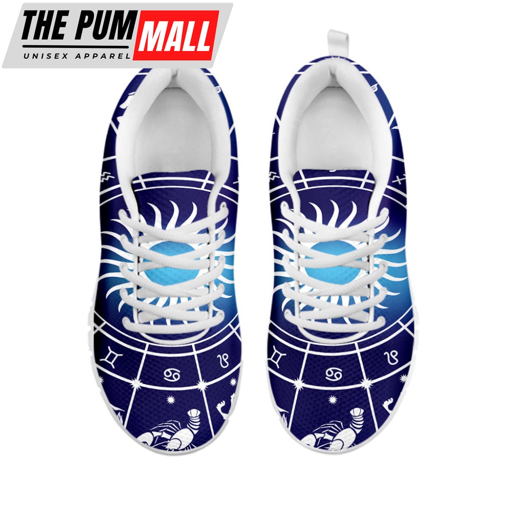 zodiac-horoscopes-print-white-running-shoes-gift-for-men-and-women-cbkyskmr Zodiac Horoscopes Print White Running Shoes, Gift For Men And Women