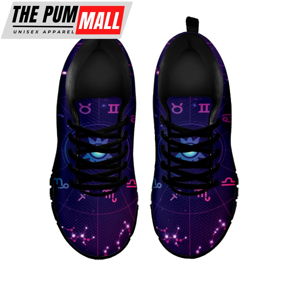 zodiac-symbols-wheel-print-black-running-shoes-gift-for-men-and-women-uk97qdsw Zodiac Symbols Wheel Print Black Running Shoes, Gift For Men And Women