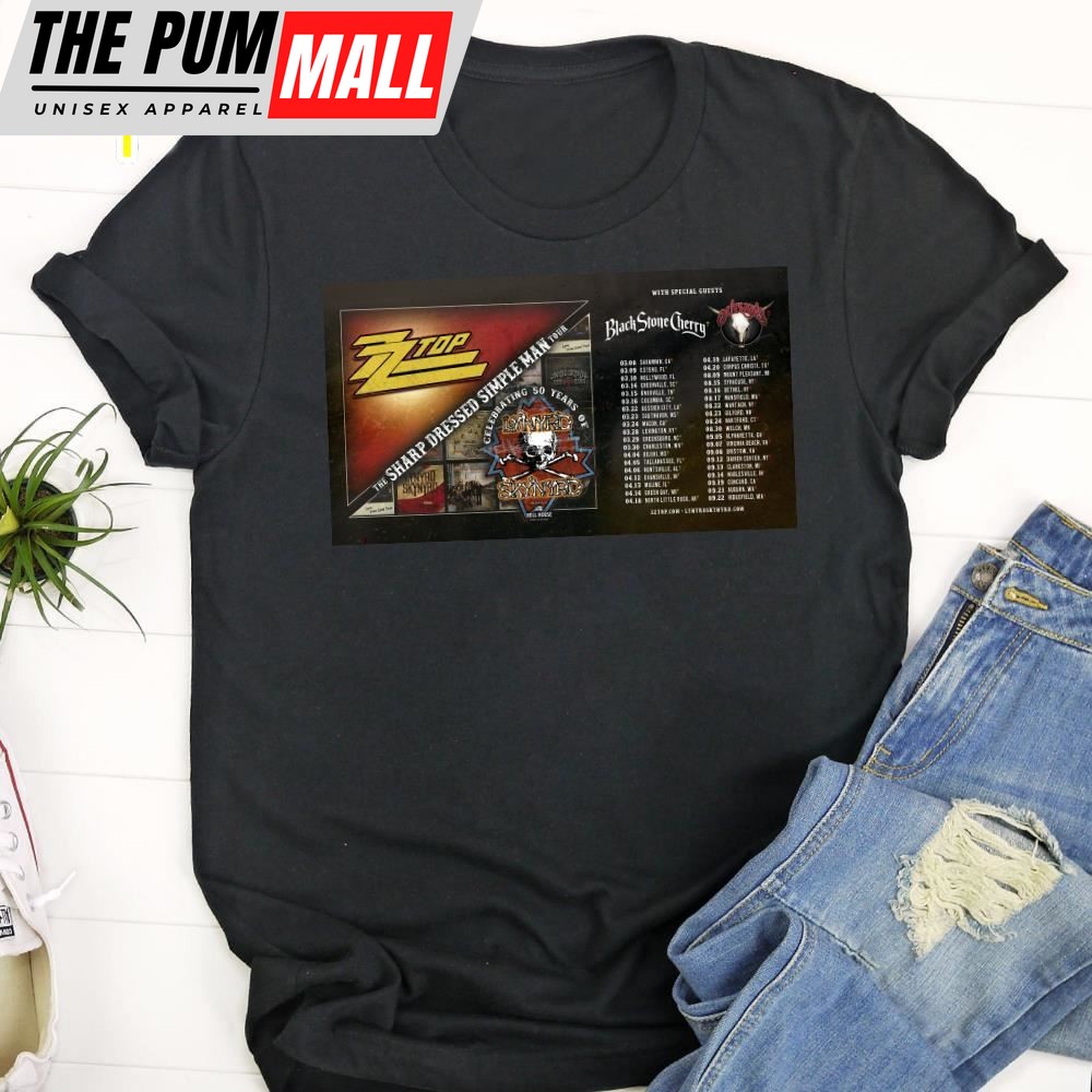ZZ Top and Lynyrd Skynyrd Tour 2025 T-shirt